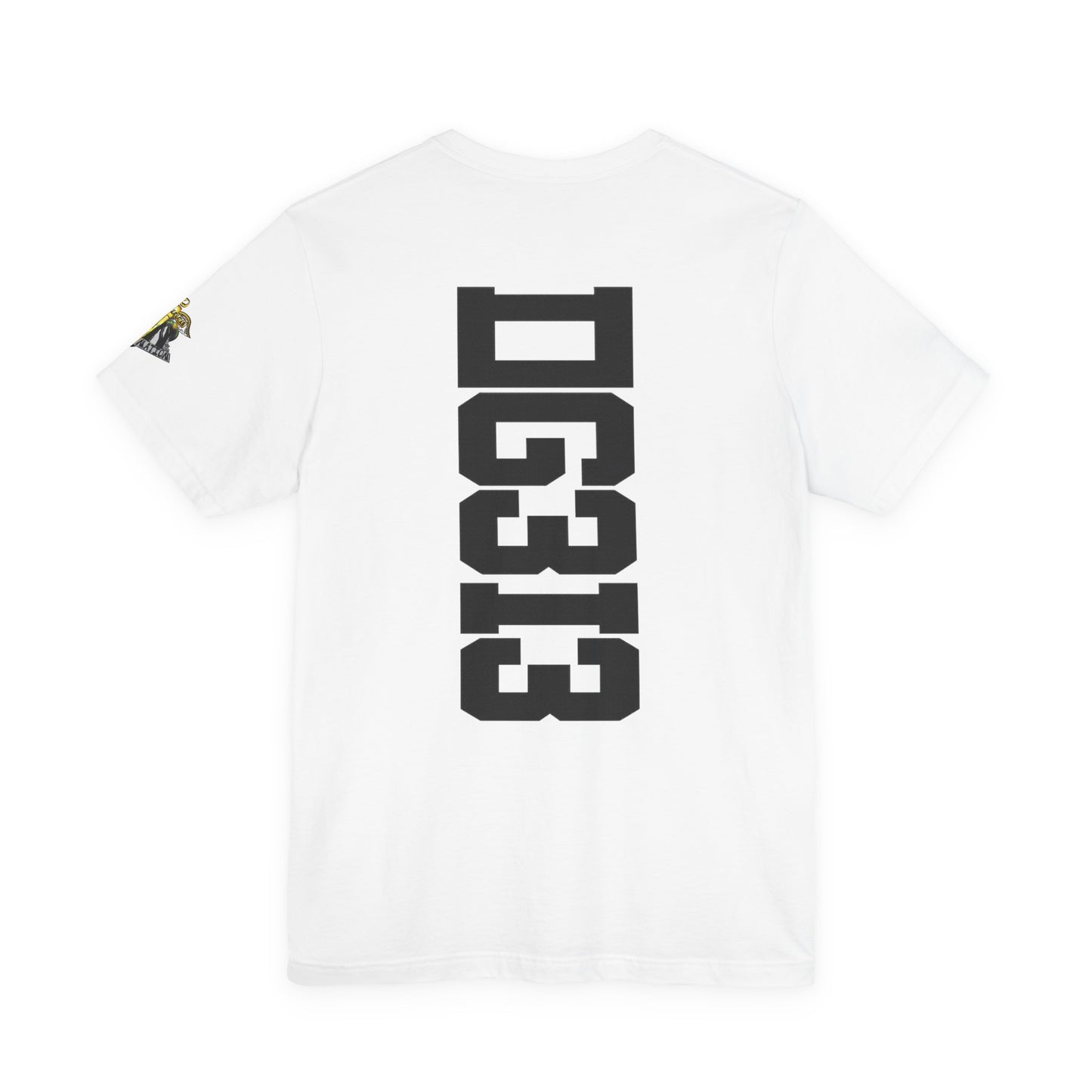 DG313 White Unisex Jersey Short Sleeve Tee