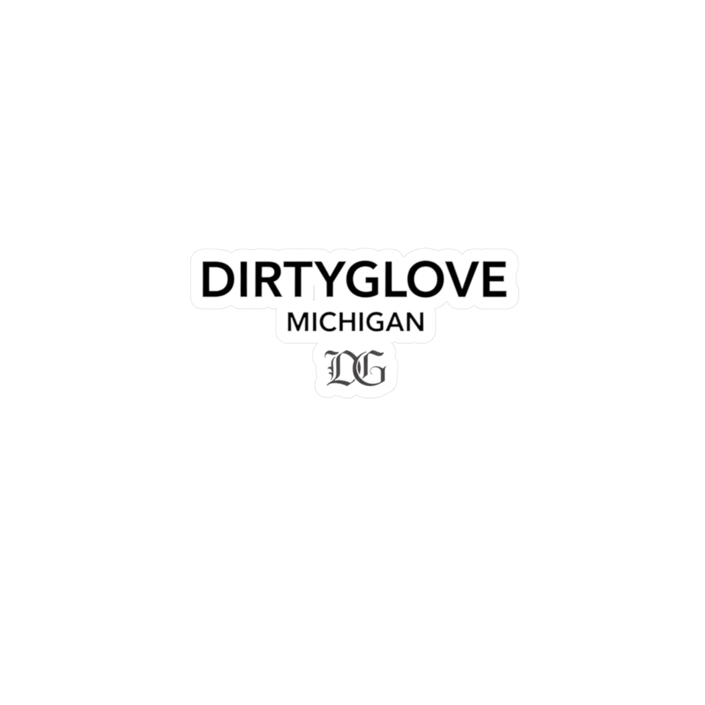 DirtyGloveCJay Michigan-Cut Vinyl Decals