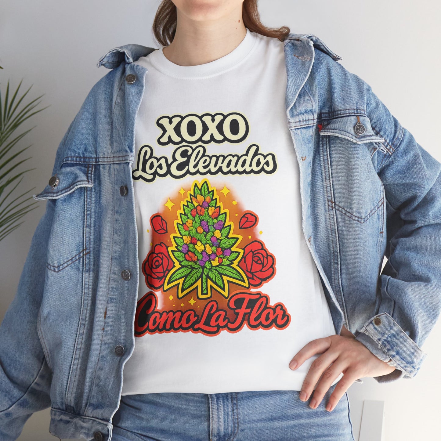 Como La Floor XoXo Los Elevados Unisex Heavy Cotton Tee