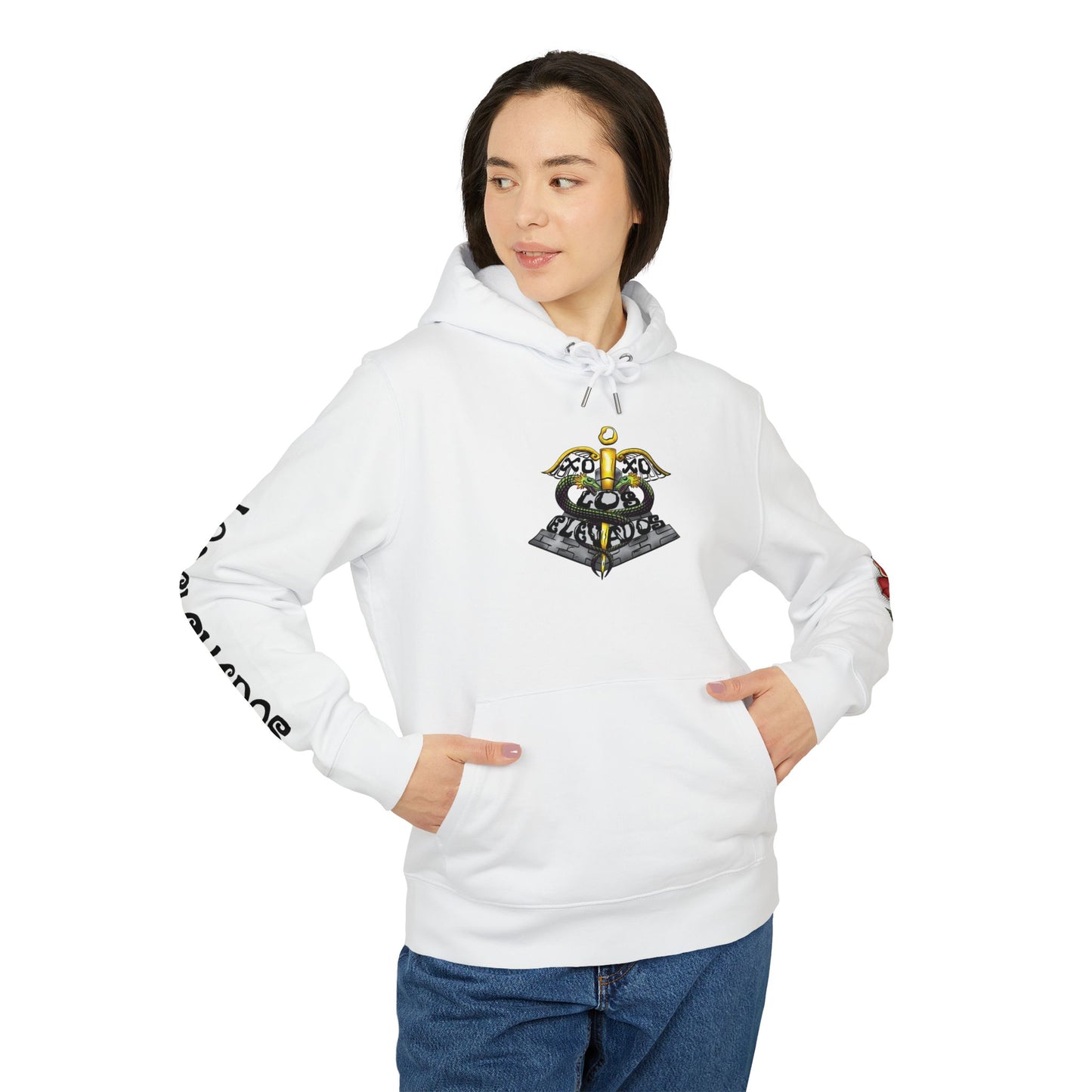 Como La Floor Los Elevados Hoodie — Streetwear Pullover with Sleeve Logo