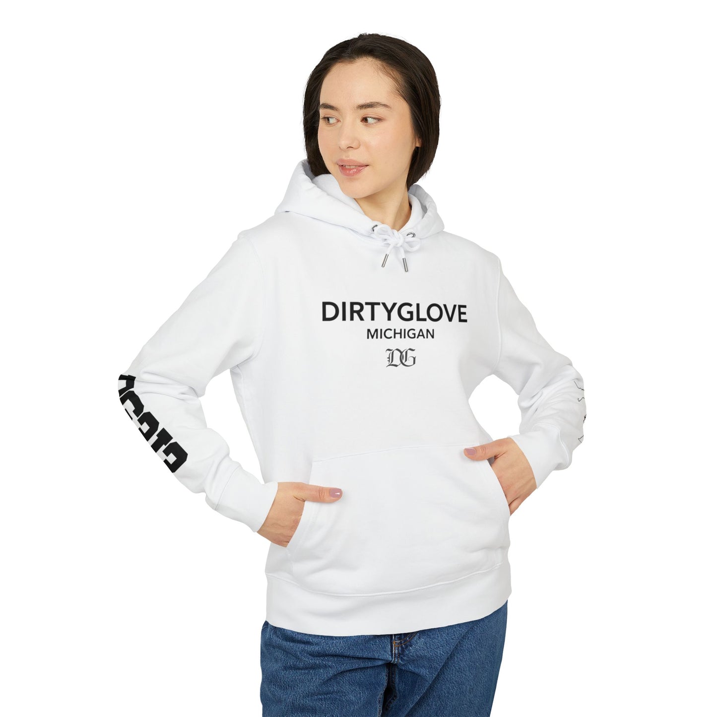 Copy of Dirty Glove Michigan Hoodie — Streetwear Pullover with Sleeve Logo