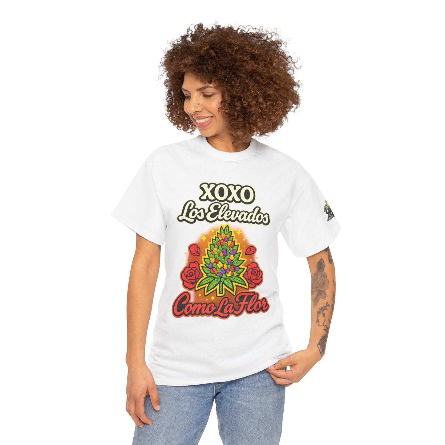 Como La Floor XoXo Los Elevados Unisex Heavy Cotton Tee