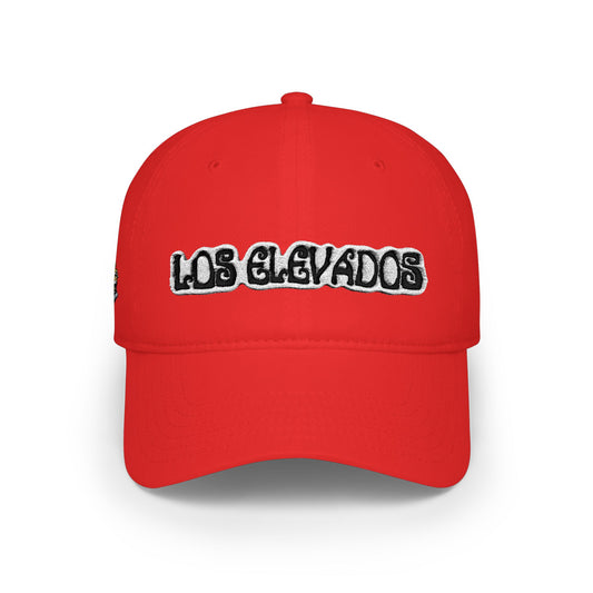 Los Elevados Low-Profile Baseball Cap — Distressed Script Streetwear Hat